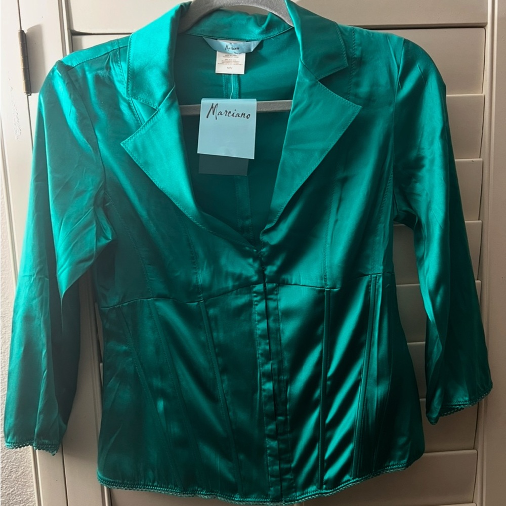 Guess by Marciano Corset Style Satin Top